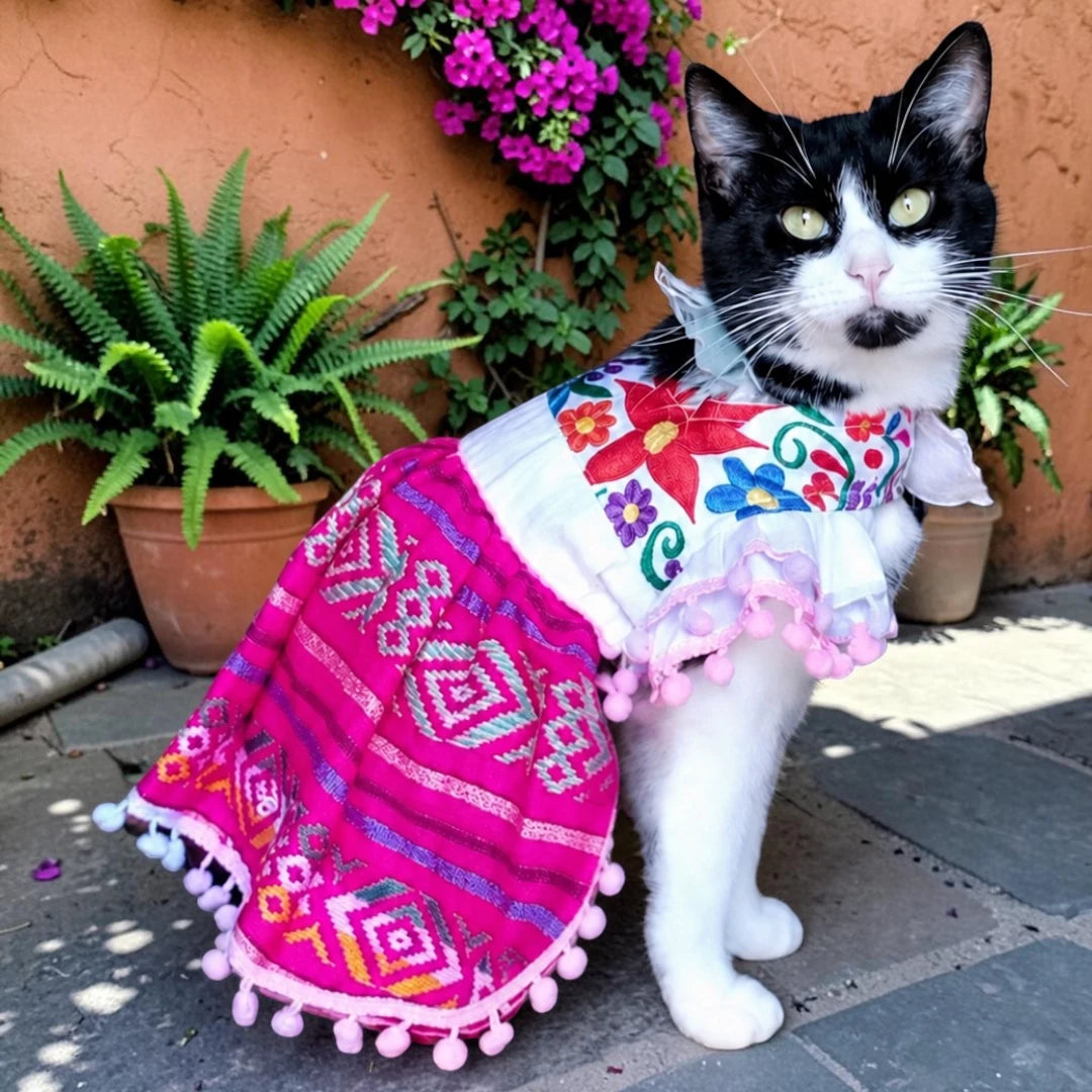 Vestido para Perro Mexicano – Cambaya Bordado
