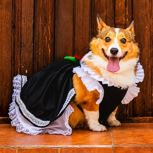 corgi con vestido de charra zona de perros 